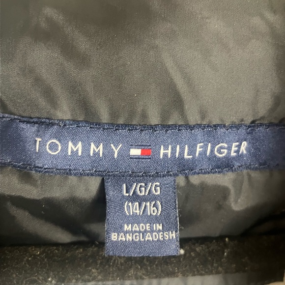 Tommy Hilfiger Youth Boys Fleece Lined Hooded Puffer Jacket Coat Large - Picture 7 of 8